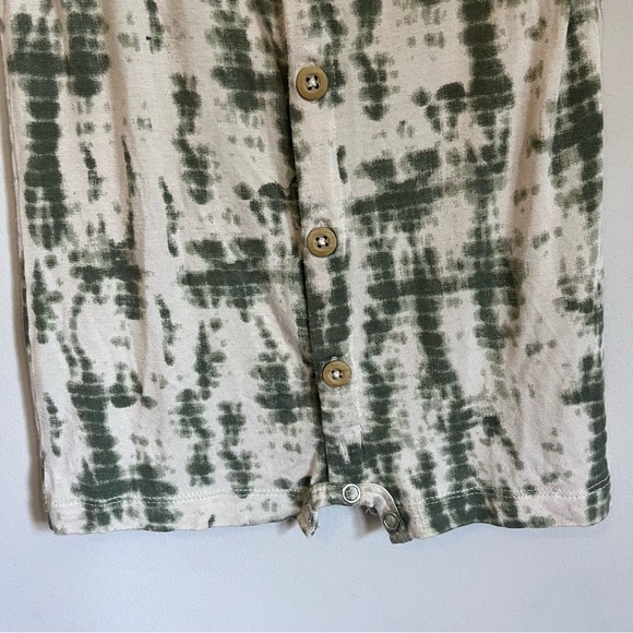 Kate Quinn The Woods Modal Green Shibori Short Romper Size 12-18m - Picture 3 of 5